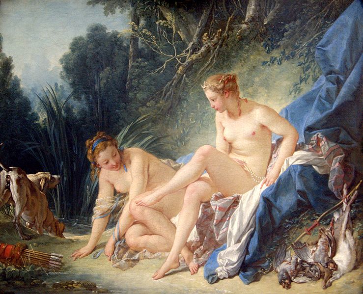 Francois Boucher Diane sortant du bain